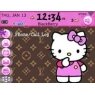Themes blackberry 8320 Hello kitty, Icomic, Left Dock Hidden WhiteBF...
